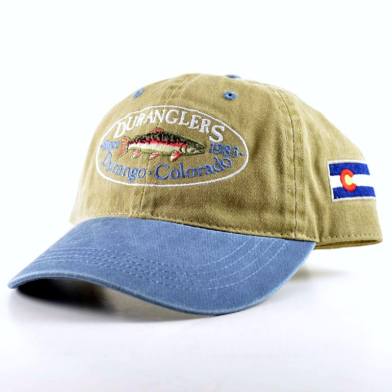 Duranglers Logo Pigment Dyed Washed Twill Cap - Duranglers Fly Fishing Shop  & Guides