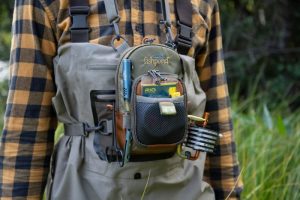 Fishpond San Juan Vertical Chest Pack loaded with gear