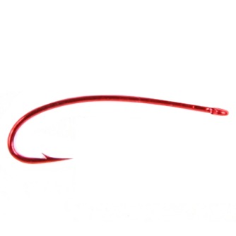Daiichi 1273 Red 3X-Long Curved Nymph Hook - Duranglers Fly