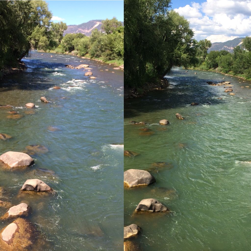 Animas River Before and After - Duranglers Flies and Supplies