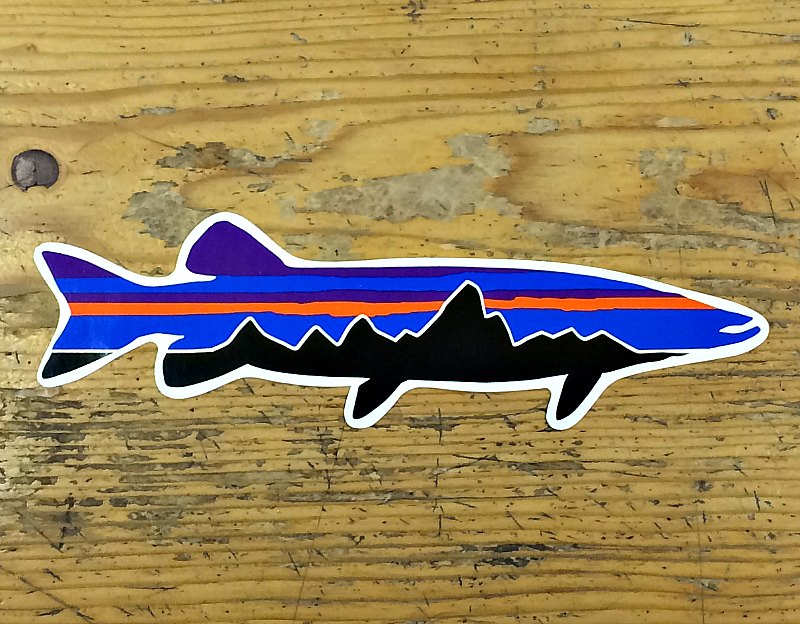 Patagonia Fitz Roy Musky Sticker - Duranglers Fly Fishing Shop & Guides