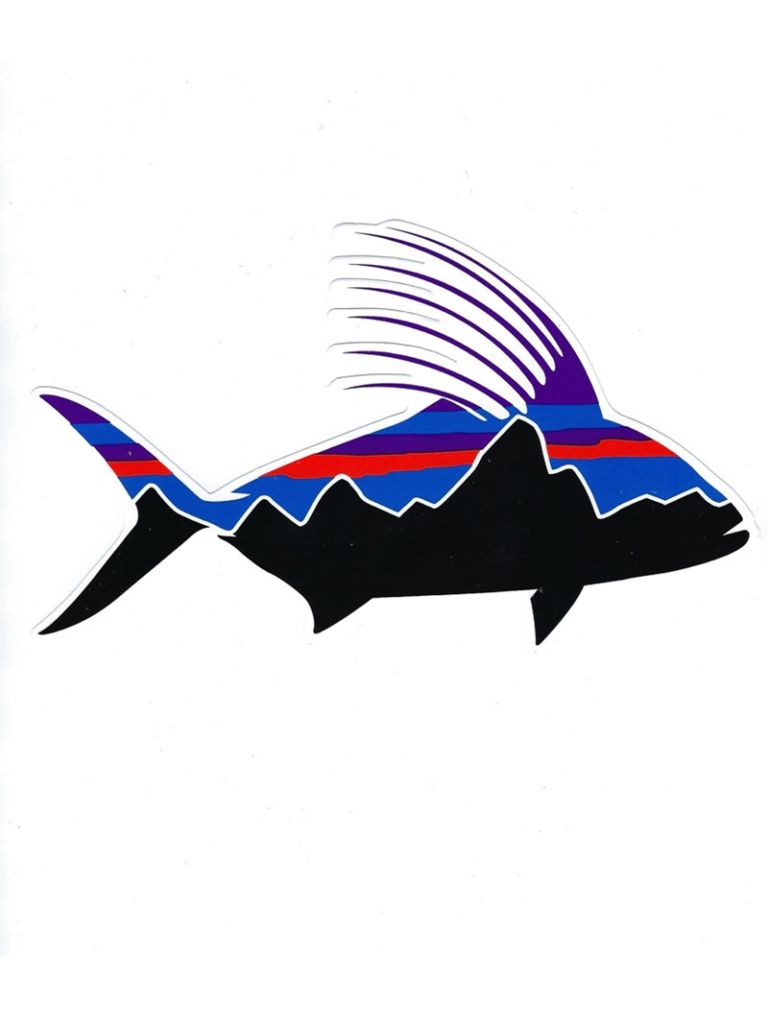 Patagonia Fitz Roy Roosterfish Sticker - Duranglers Fly Fishing