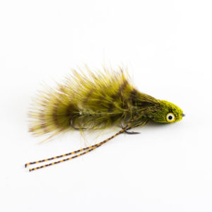 Mini Viking Midge Olive & Yellow S2, Streamers