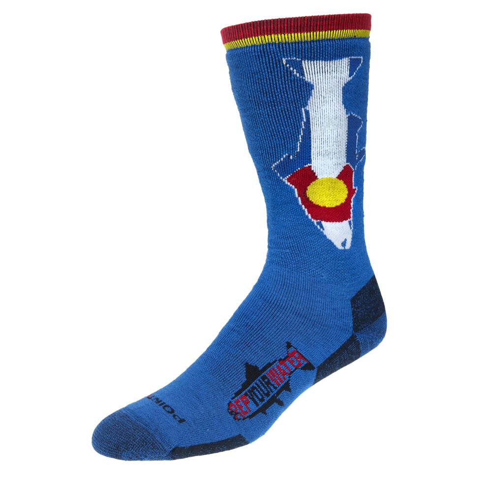 RepYourWater Colorado Flag Trout Socks - Duranglers Fly Fishing