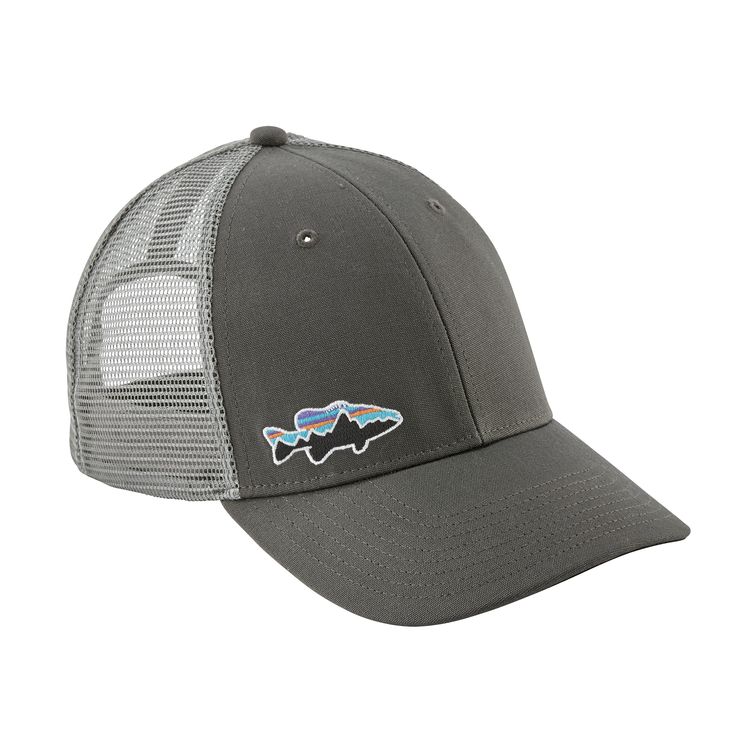 Patagonia Small Fitz Roy Smallmouth LoPro Trucker Hat - Forge Grey -  Duranglers Fly Fishing Shop & Guides