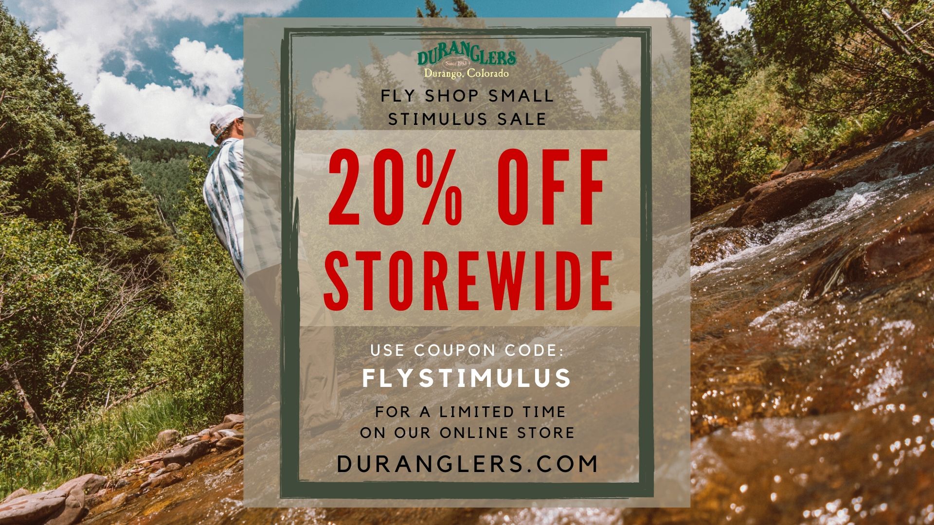 A 20% Off Fly Fishing Stimulus