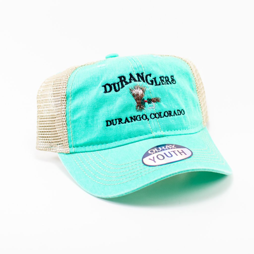 Duranglers Logo Youth Vintage Washed Trucker Cap - Duranglers Fly Fishing  Shop & Guides