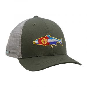 RepYourWater Colorado Fly and Mountains Hat Green-Gray