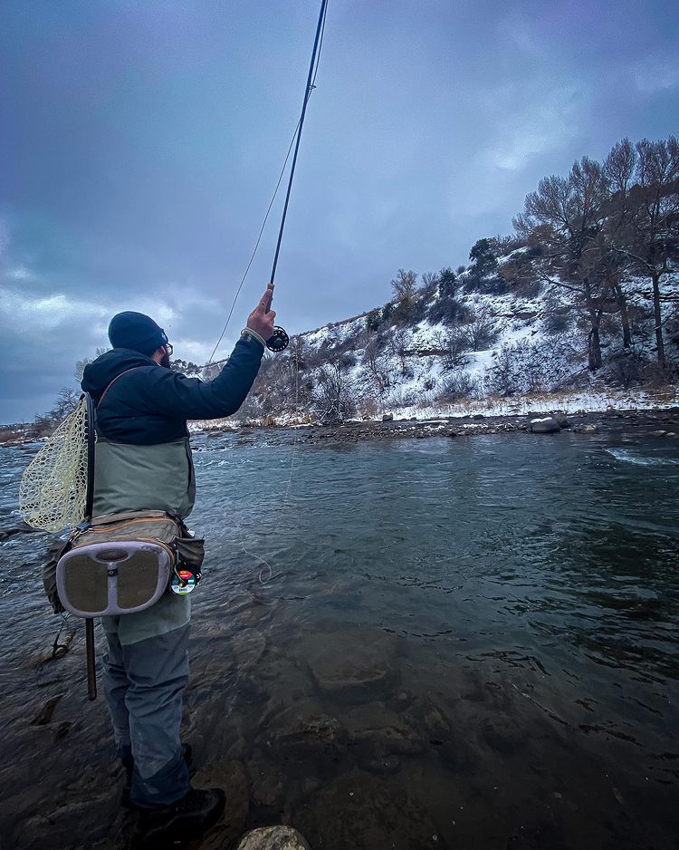 Where do you like to fish during the winter? • • • #flyfishing #trout  #korkersfootwear #catchandrelease #colorado #wild #explore #e