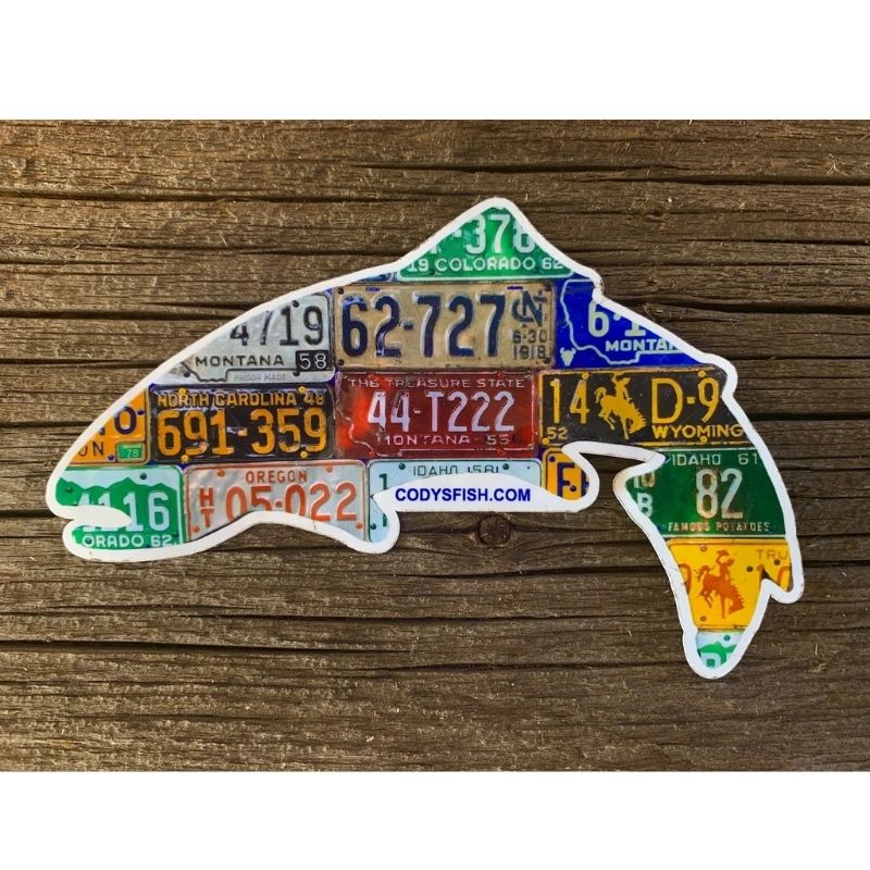 Cody's Fish American Trout Sticker - Duranglers Fly Fishing Shop