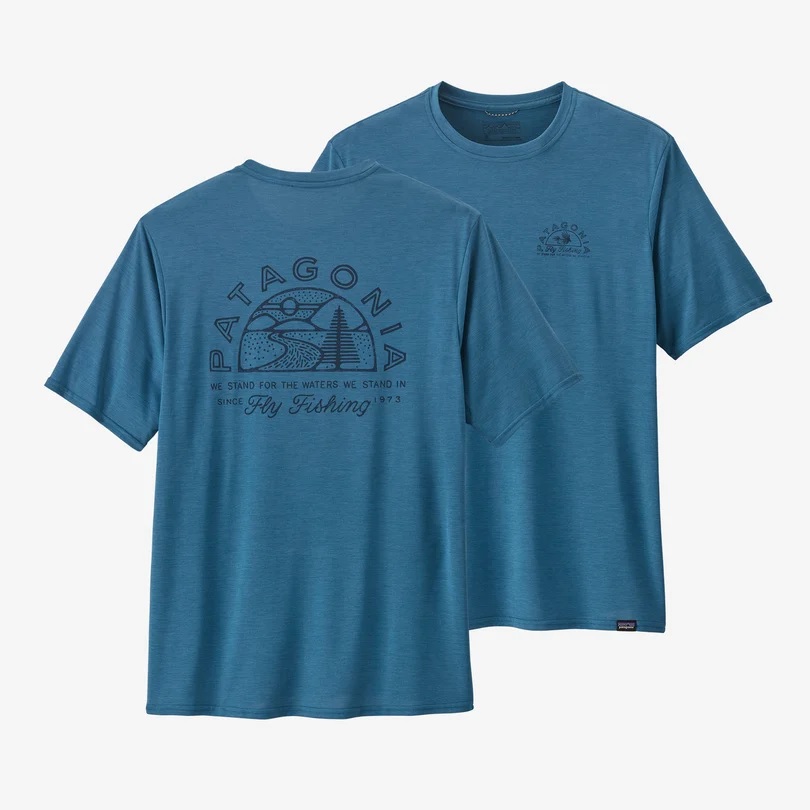 Patagonia Men's Cap Cool Daily Graphic Tee Shirt - Duranglers Fly