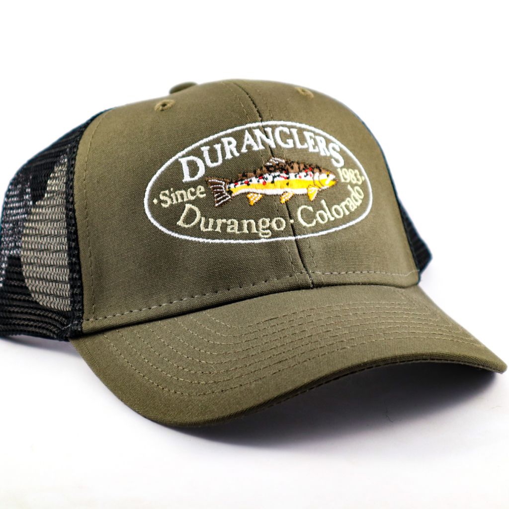 Industrial Shop Canvas Logo Guides Duranglers & - Fishing Fly Mesh Duranglers Cap Trucker