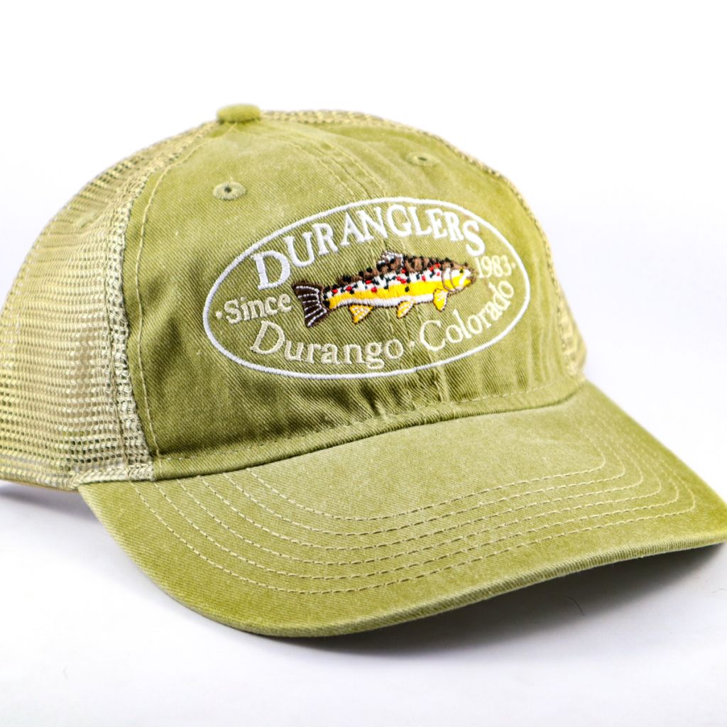 Duranglers Logo Vintage Wash Trucker Cap - Duranglers Fly