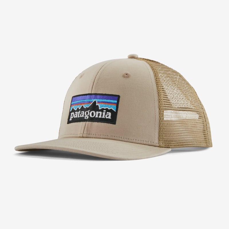 Patagonia P-6 Logo Trucker Hat Oar Tan Classic Tan