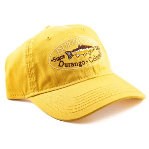 Duranglers Logo Pigment Dyed Washed Twill Cap old gold brown trout