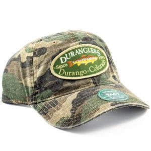 duranglers logo tacticool ripstop cap army camo brown trout patch