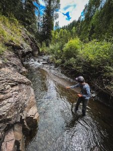 Fishing a likely pool - Guided Fly Fishing in Pagosa Springs