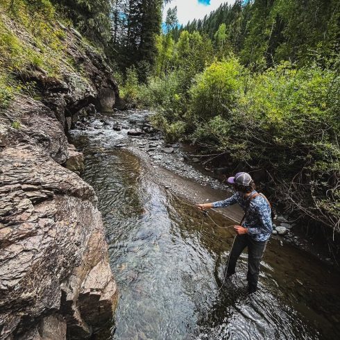 Fishing a likely pool - Guided Fly Fishing in Pagosa Springs